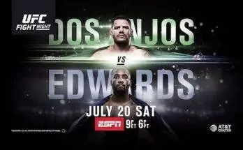 Watch Fight Night 156: dos Anjos vs Edwards
