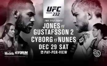 Watch UFC 232: Jones vs. Gustafsson 2