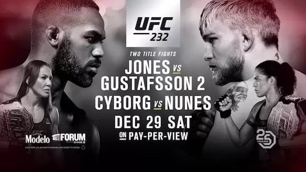 Watch UFC 232: Jones vs. Gustafsson 2