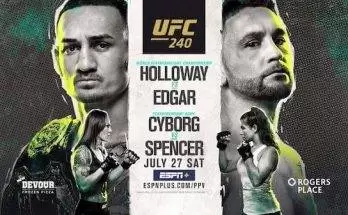 Watch UFC 240: Holloway vs Edgar 7/27/19 Online