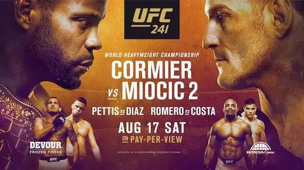 Watch UFC 241: Cormier vs. Miocic 2 8/17/19