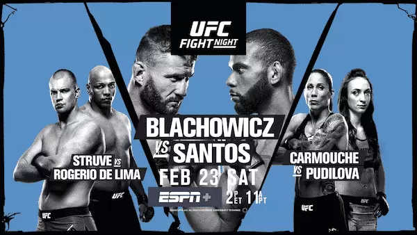 Watch UFC Fight Night 145: Blachowicz vs Santos