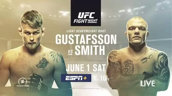 Watch UFC Fight Night 153: Gustafsson vs. Smith 6/1/19