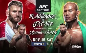 Watch UFC Fight Night 164: Blachowicz vs. Jacare 11/16/19