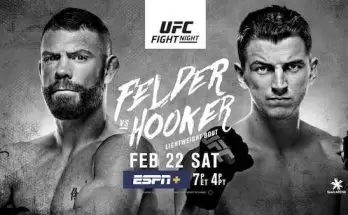 Watch Wrestling UFC Fight Night 168: Felder vs Hooker 2/22/20