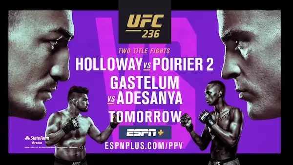 Watch Wrestling UFC 236: Holloway vs. Poirier 2