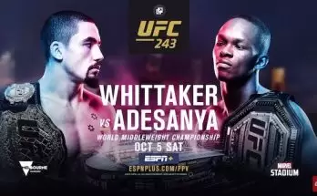 Watch Wrestling UFC 243: Whittaker vs. Adesanya 10/5/19 Online