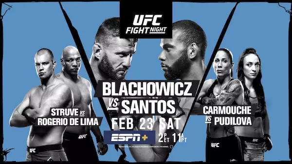 Watch Wrestling UFC Fight Night 145: Blachowicz vs Santos