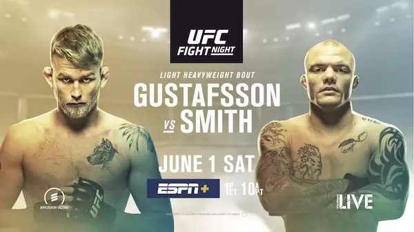 Watch Wrestling UFC Fight Night 153: Gustafsson vs. Smith 6/1/19