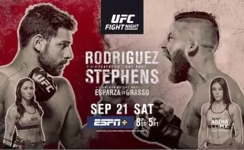 Watch Wrestling UFC Fight Night 159: Rodriguez vs Stephens 9/21/19