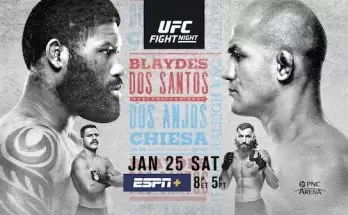 Watch Wrestling UFC Fight Night 166: Blaydes vs Dos Santos 1/25/20