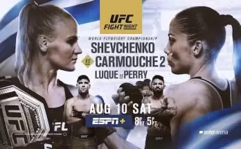 Watch Wrestling UFC Fight Night Uruguay: Shevchenko vs Carmouche 2 8/10/19