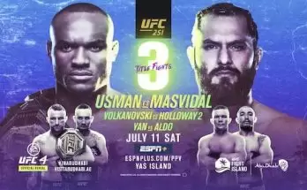 Watch Wrestling UFC 251: Usman vs. Masvidal 7/11/20 Live Online
