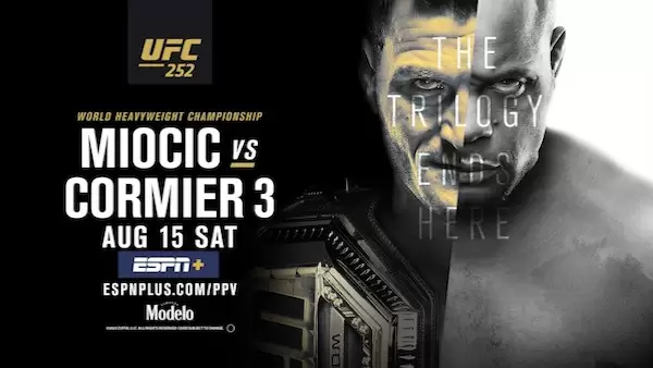 Watch Wrestling UFC 252: Miocic vs. Cormier 3 8/15/20 Live Online