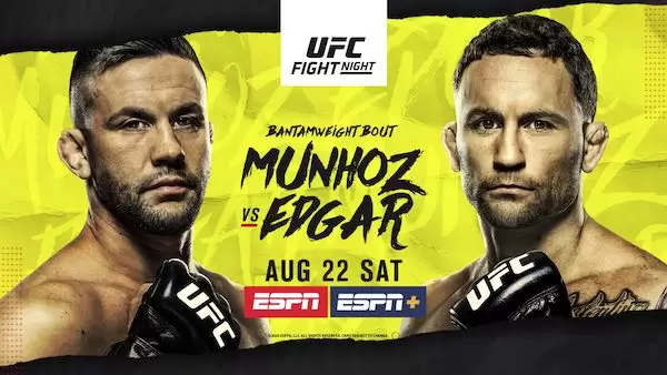 Watch Wrestling UFC Fight Night Vegas 7: Munhoz vs. Edgar 8/22/20 Live Online