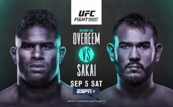 Watch Wrestling UFC Fight Night Vegas 9: Overeem vs. Sakai 9/5/20 Live Online