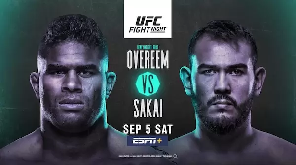 Watch Wrestling UFC Fight Night Vegas 9: Overeem vs. Sakai 9/5/20 Live Online