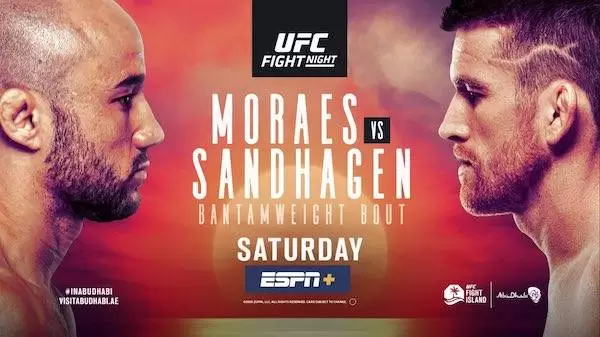 Watch Wrestling UFC Fight Island 5: Moraes vs. Sandhagen 10/10/20 Live Online