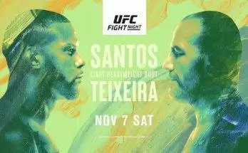 Watch Wrestling UFC Fight Night Vegas 13: Santos vs. Teixeira 11/7/20 Live Online