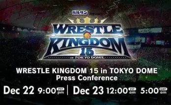Watch Wrestling NJPW WRESTLE KINGDOM 15 in TOKYO DOME Press Conference