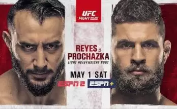 Watch Wrestling UFC Fight Night Vegas 25: Reyes vs. Prochazka 5/1/21 Live Online