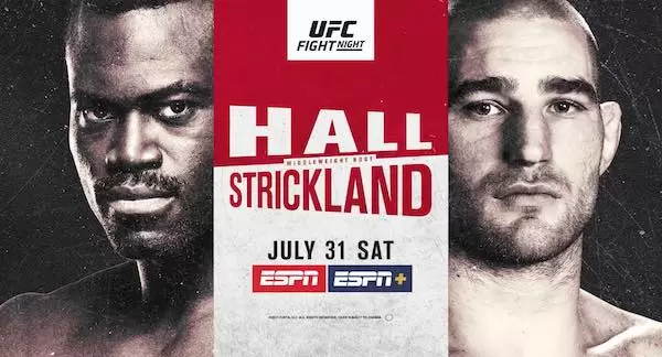 Watch Wrestling UFC Fight Night Vegas 33: Hall vs. Strickland 7/31/21