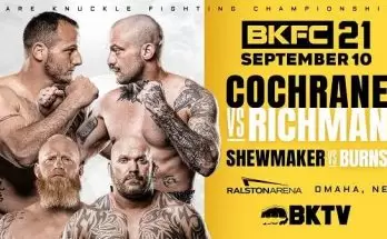 Watch Wrestling BKFC 21: Dakota Cochrane vs. Mike Richman 9/10/21