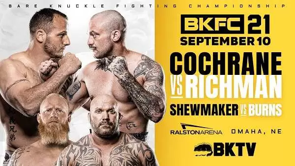 Watch Wrestling BKFC 21: Dakota Cochrane vs. Mike Richman 9/10/21