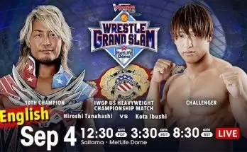 Watch Wrestling NJPW WRESTLE GRAND SLAM in MetLife Dome 9/4/21