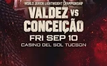 Watch Wrestling Top Rank Oscar Valdez vs. Robson Conceicao 9/10/21