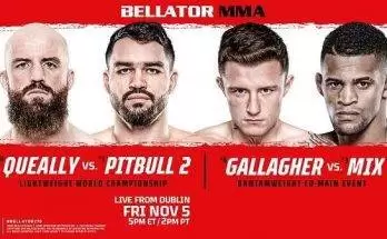 Watch Wrestling Bellator 270: Queally vxs. Pitbull 2 11/5/21