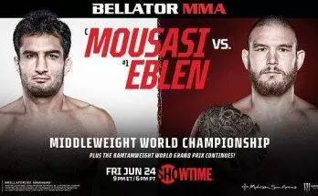 Watch Wrestling Bellator 282: Mousasi vs. Eblen 6/24/22