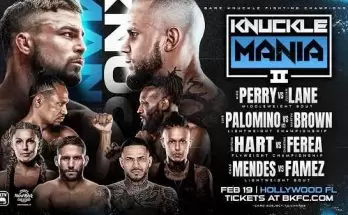 Watch Wrestling BKFC Knucklemania 2 Perry vs. Lane 2/19/22