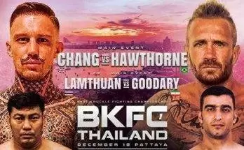 Watch Wrestling BKFC Thailand 1 Chang vs. Hawthorne 12/18/21