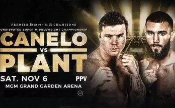 Watch Wrestling Canelo Alvarez vs. Caleb Plant 11/6/21