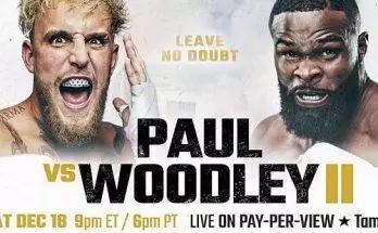 Watch Wrestling Jake Paul vs. Tyron Woodley 2 12/18/21