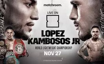 Watch Wrestling Lopez vs. Kambosos Jr 11/27/21