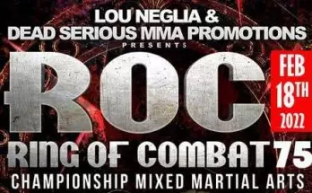 Watch Wrestling Ring of Combat 75 Dennis Buzukja vs. Highlight Rohler 2/18/22