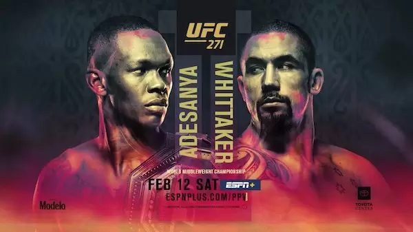 Watch Wrestling UFC 271: Adesanya vs. Whittaker 2 2/12/22 Live Online