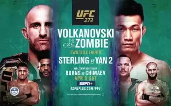 Watch Wrestling UFC 273: Volkanovski vs. The Korean Zombie 4/9/22