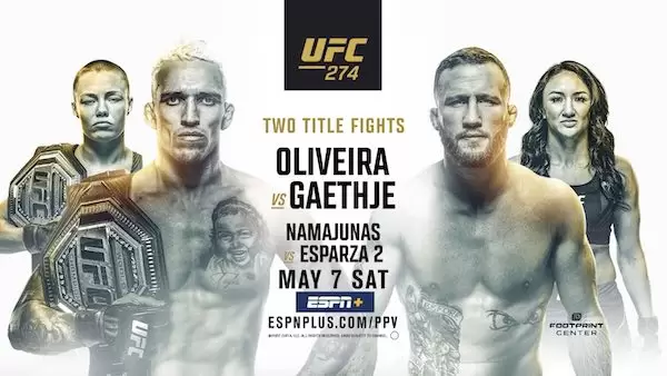 Watch Wrestling UFC 274: Oliveira vs. Gaethje 5/7/22