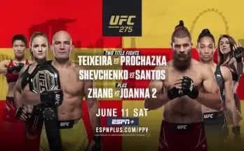 Watch Wrestling UFC 275: Teixeira vs. Prochazka + Shevchenko vs. Santos 6/11/22