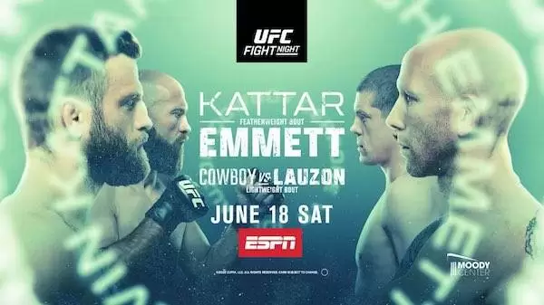 Watch Wrestling UFC Austin: Kattar vs. Emmett 6/18/22