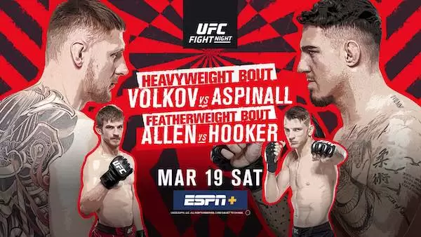 Watch Wrestling UFC Fight Night London: Volkov vs. Aspinall 3/19/22