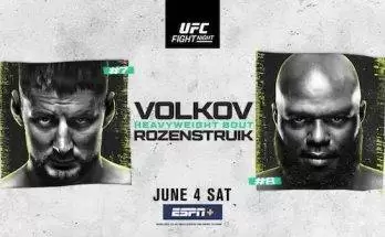 Watch Wrestling UFC Fight Night Vegas 56: Volkov vs. Rozenstruik 6/4/22