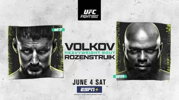 Watch Wrestling UFC Fight Night Vegas 56: Volkov vs. Rozenstruik 6/4/22