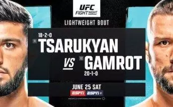 Watch Wrestling UFC Fight Night Vegas 57: Tsarukyan vs. Gamrot 6/25/22