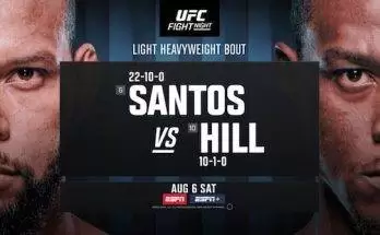 Watch Wrestling UFC Fight Night Vegas 59: Santos vs. Hill – Beautiful Violence 8/6/22