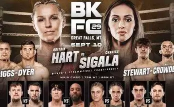 Watch Wrestling BKFC 29 Montana 2: Hart vs. Sigala 9/10/22