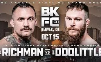 Watch Wrestling BKFC 31 Denver : Mike Richman vs. Isaac Doolittle 10/15/22